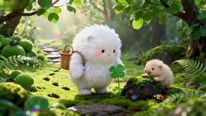 小白白四叶草