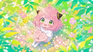 花丛中的阿尼亚