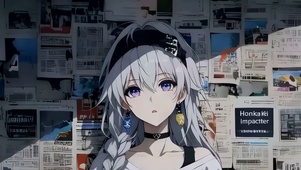 墙角少女