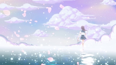 4k唯美花瓣云海