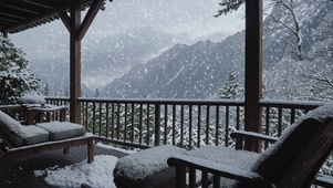 【雪景】山中的大雪