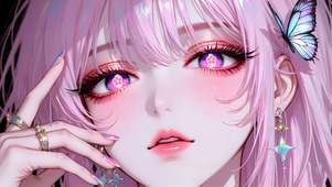 粉漾万花瞳