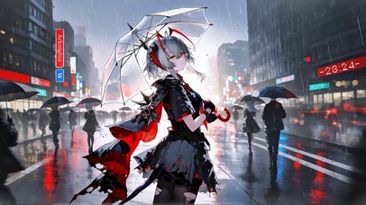明日方舟 W 雨夜城市
