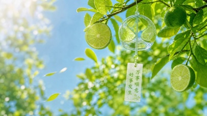 绿叶下的风铃