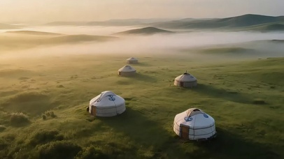 迷雾草原蒙古包