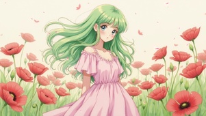 花丛少女