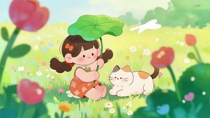 花园女孩和喵