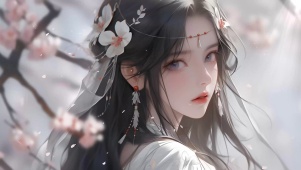 落花美人