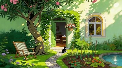 绿墙小院治愈午后