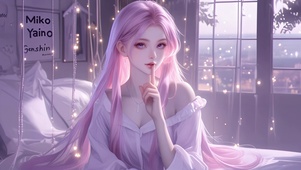 粉紫甜美女孩