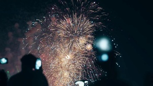 2023新年快乐烟花新年烟花