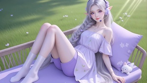 浪漫精灵美女高清4k