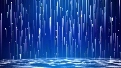 蓝色粒子上升