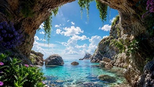 海岸秘境晴空
