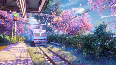 樱花火车战~【超唯美清新版】