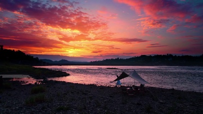 夕阳西下，落日余晖