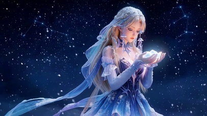 星夜捧雪女孩王昭君