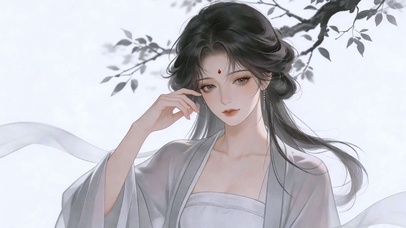 素衣温婉佳人