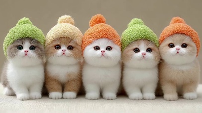 5只可爱的猫咪