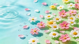 水面小花朵