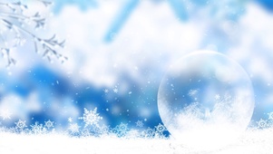 冬季冬日下雪小雪清新唯美雪花