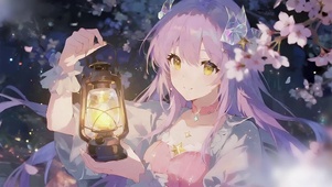 掌灯探樱少女
