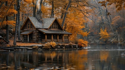 枫林河畔度假木屋