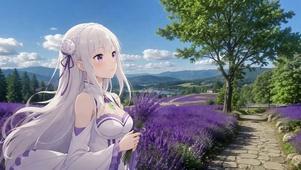 薰衣草田爱蜜莉雅