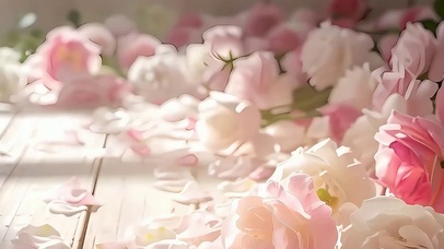 护眼花朵带鱼屏