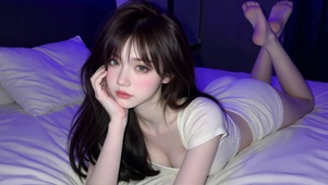紫夜卧室清纯美女