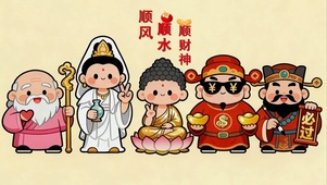 顺风顺水顺财神
