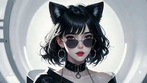 黑耳间赛博少女