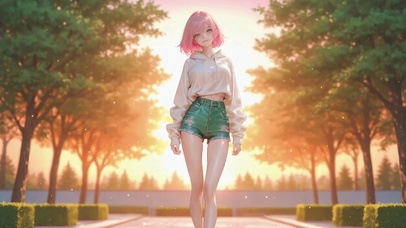 二次元靓丽美女