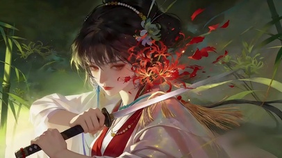 彼岸花剑光少女