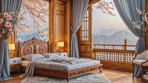 【雨景】仙居卧室