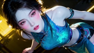 治愈可爱古风女孩