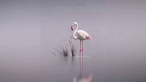 水中的仙鹤