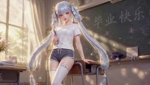 毕业季教室美少女今汐