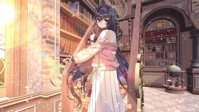 午后图书馆少女