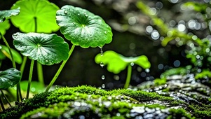 治愈雨后小景4K