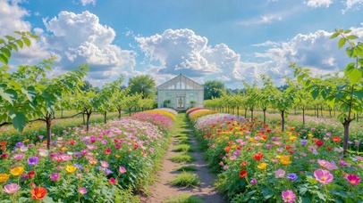 花田温室晴空