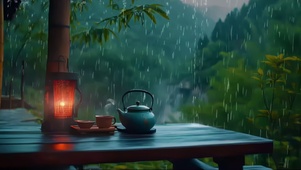 安静雨天