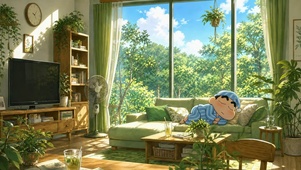 小新夏季午后小憩