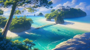清新纯净海岛