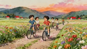 落日下的追风少年