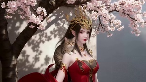 桃树林猫咪与美女美杜莎女王2