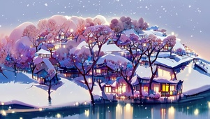 西湖下雪了