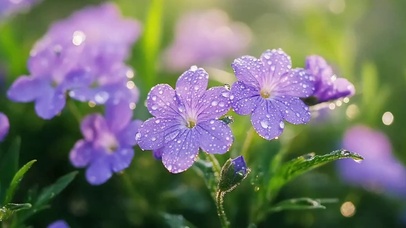 唯美的自然小紫花