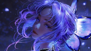 蓝头发美女AI