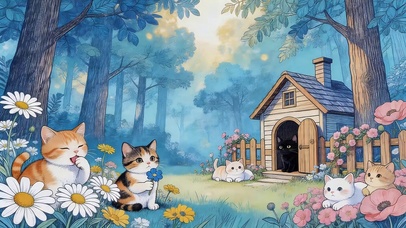 可爱猫咪鲜花
